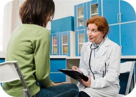 doctor talking with patient